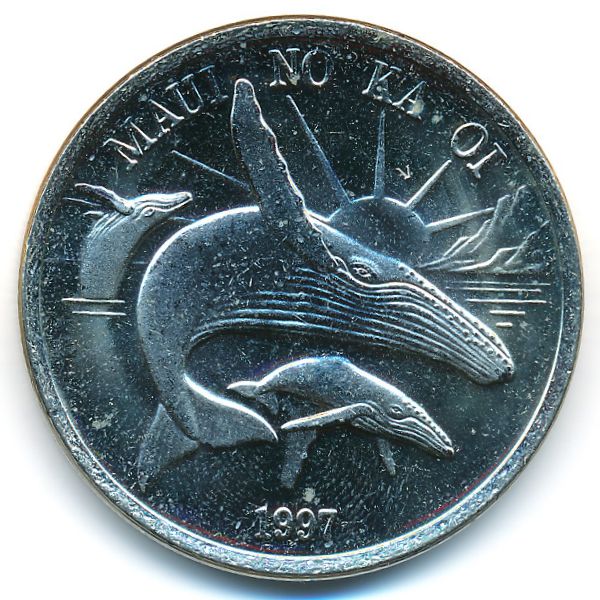 Гавайские острова., 1 доллар (1997 г.)