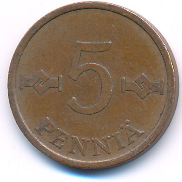 Финляндия, 5 пенни (1966 г.)