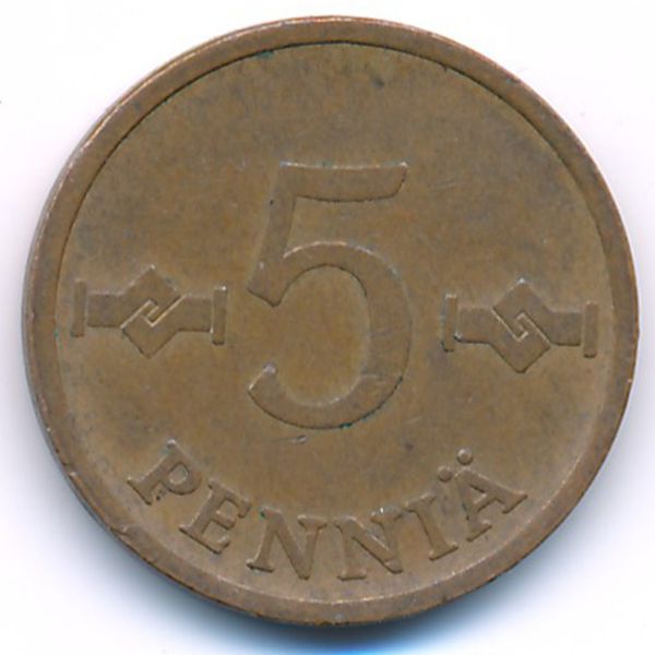 Финляндия, 5 пенни (1970 г.)