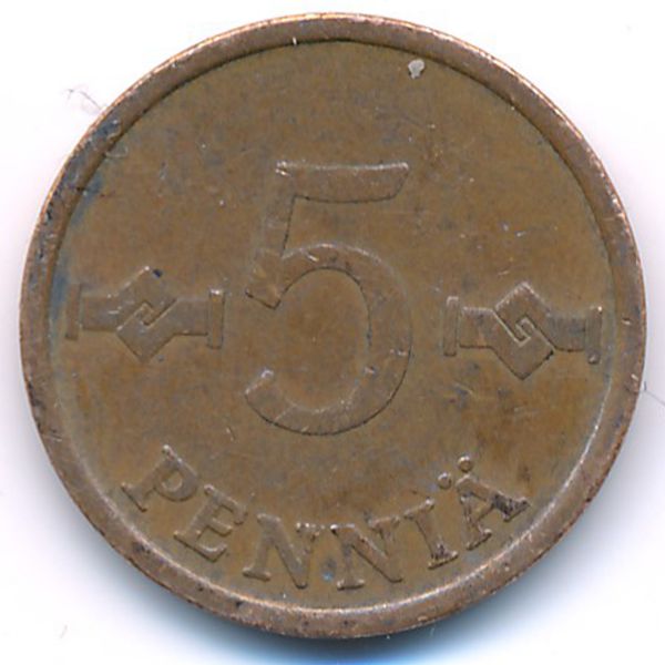 Финляндия, 5 пенни (1972 г.)