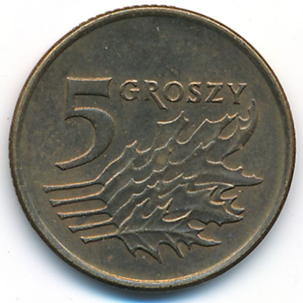 Польша, 5 грошей (1992 г.)