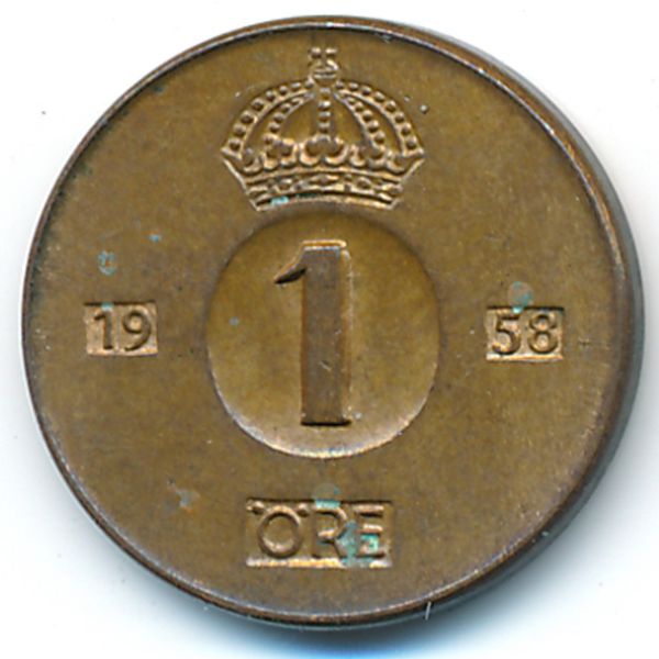 Швеция, 1 эре (1958 г.)