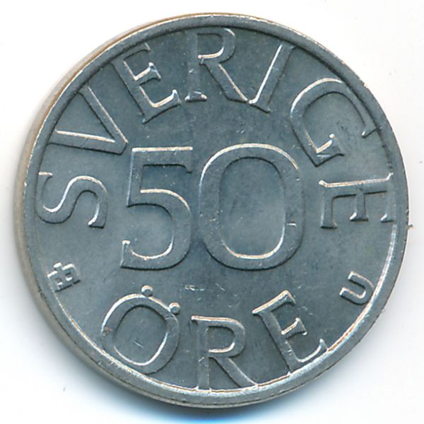 Швеция, 50 эре (1985 г.)