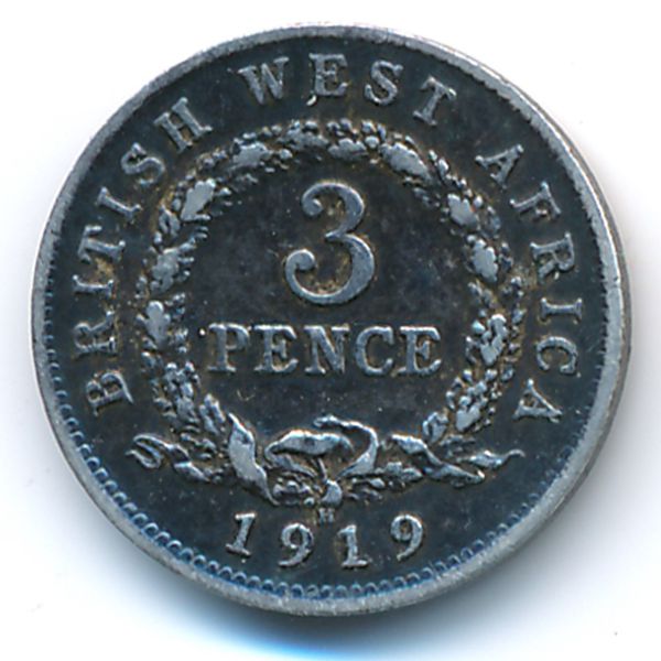 Британская Западная Африка, 3 пенса (1919 г.)