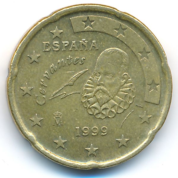 Испания, 20 евроцентов (1999 г.)