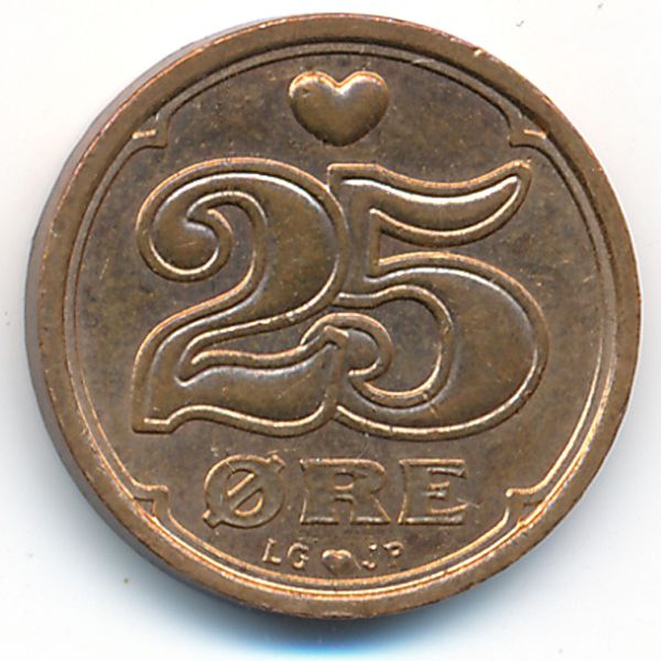 Дания, 25 эре (1997 г.)