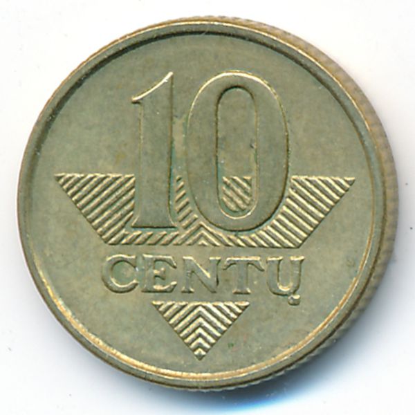 Литва, 10 центов (2008 г.)