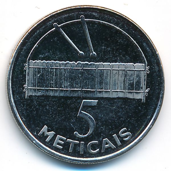 Мозамбик, 5 метикал (2012 г.)