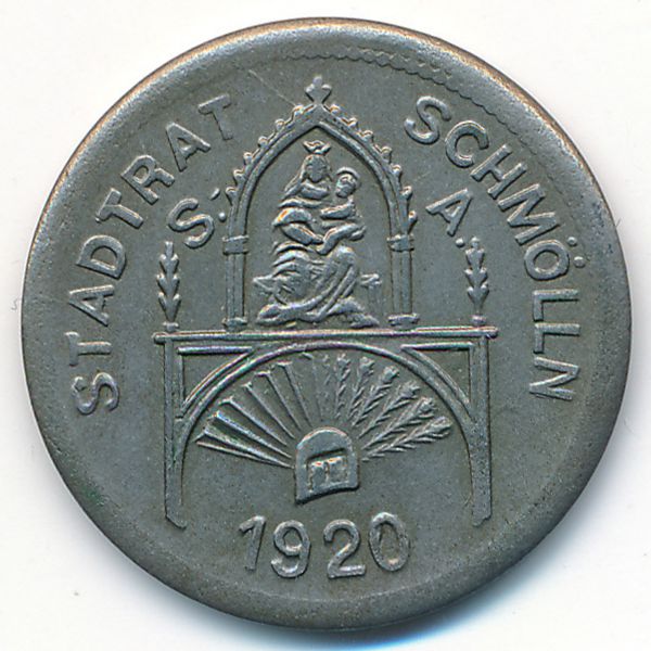 Шмёльн., 50 пфеннигов (1920 г.)