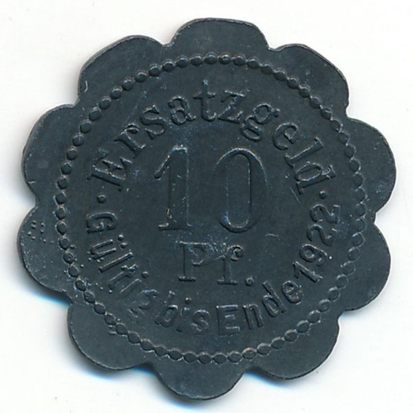 Штеттин., 10 пфеннигов (1920 г.)
