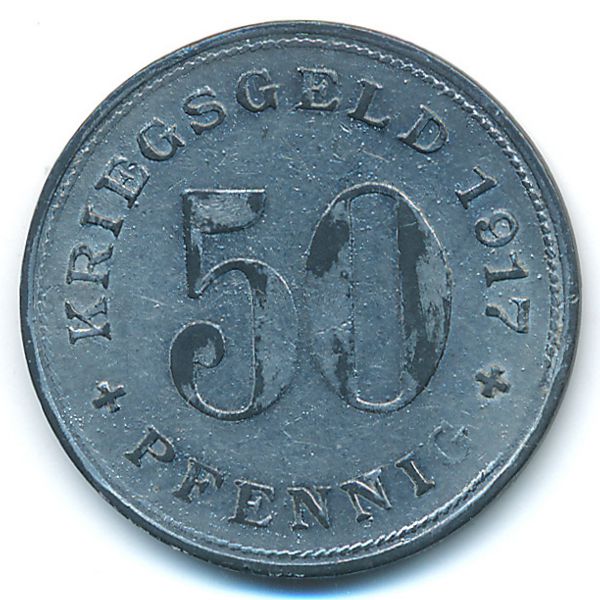 Ваттеншайд., 50 пфеннигов (1917 г.)