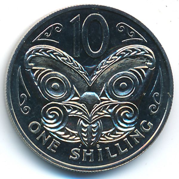 Новая Зеландия, 10 центов (1968 г.)