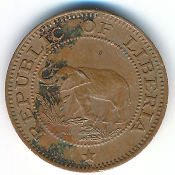 Либерия, 1 цент (1984 г.)