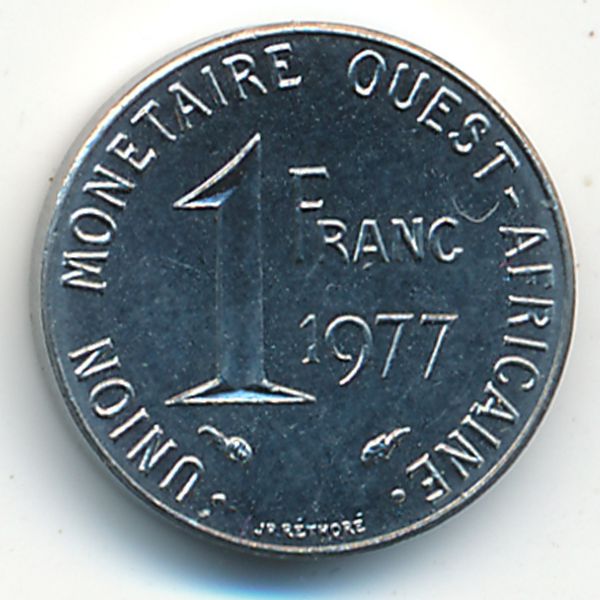 Западная Африка, 1 франк (1977 г.)