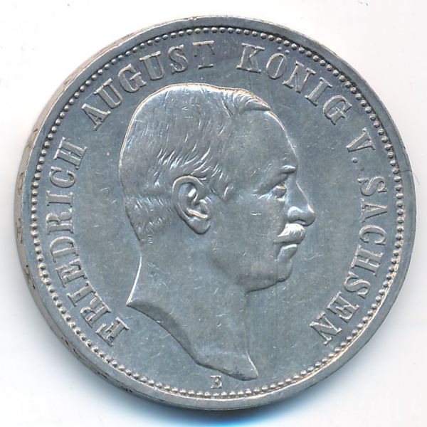Саксония, 3 марки (1909 г.)