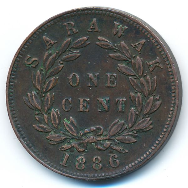 Саравак, 1 цент (1886 г.)
