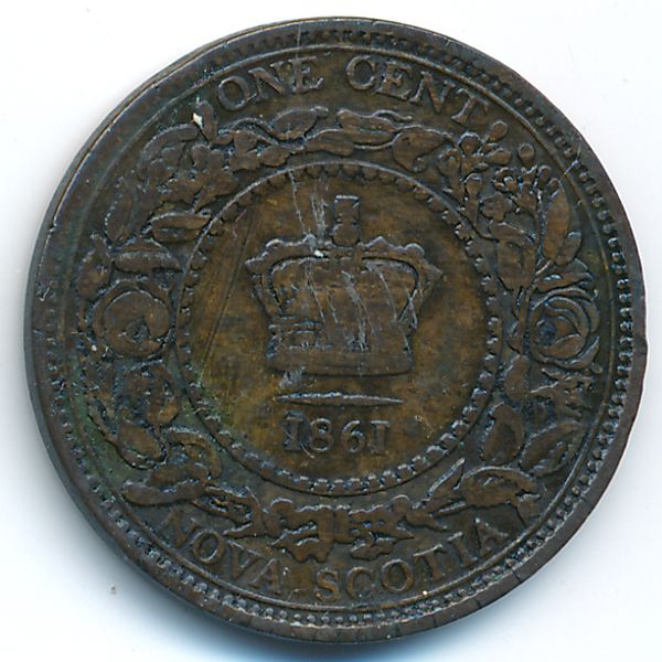 Новая Шотландия, 1 цент (1861 г.)