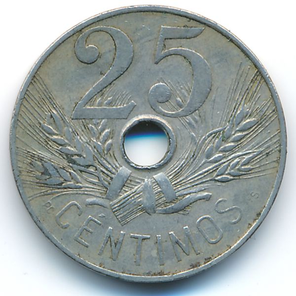 Испания, 25 сентимо (1927 г.)