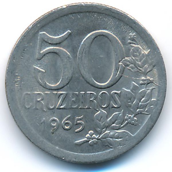 Бразилия, 50 крузейро (1965 г.)