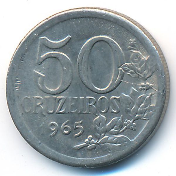 Бразилия, 50 крузейро (1965 г.)