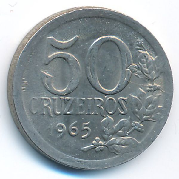 Бразилия, 50 крузейро (1965 г.)