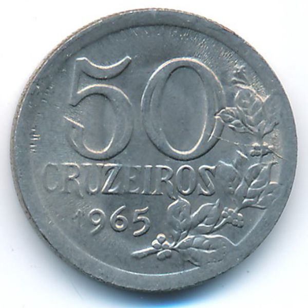 Бразилия, 50 крузейро (1965 г.)