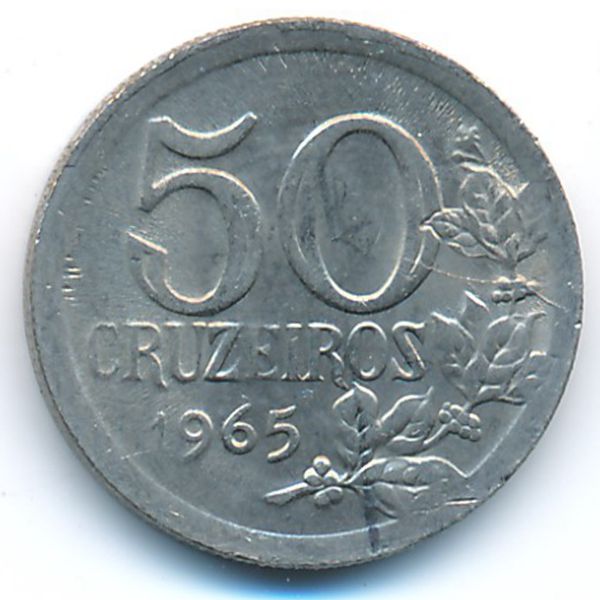 Бразилия, 50 крузейро (1965 г.)