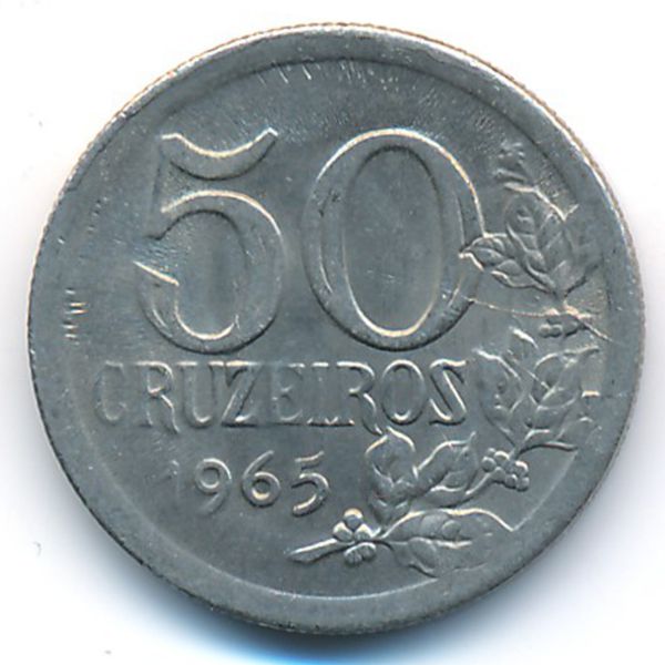 Бразилия, 50 крузейро (1965 г.)