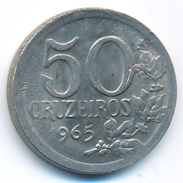 Бразилия, 50 крузейро (1965 г.)