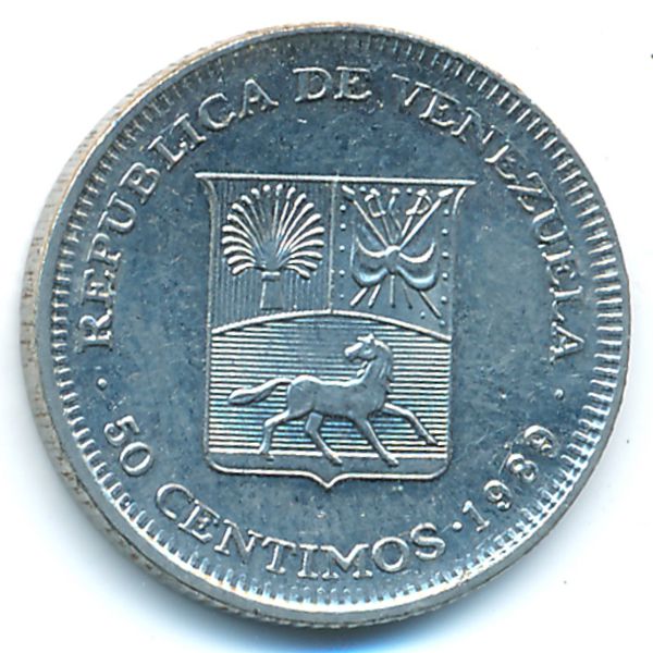 Венесуэла, 50 сентимо (1989 г.)