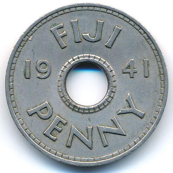 Фиджи, 1 пенни (1941 г.)