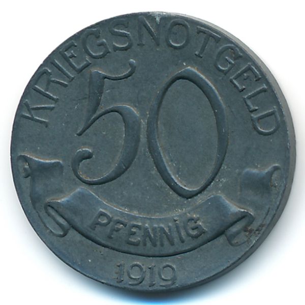 Вольфах., 50 пфеннигов (1919 г.)