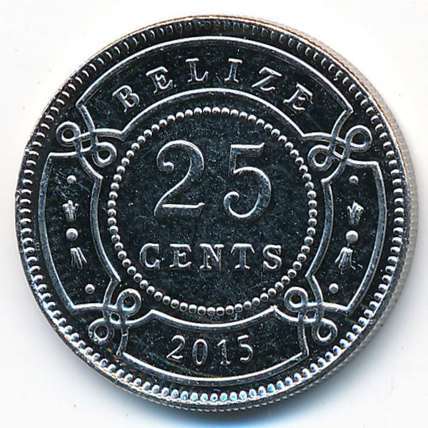 Белиз, 25 центов (2015 г.)