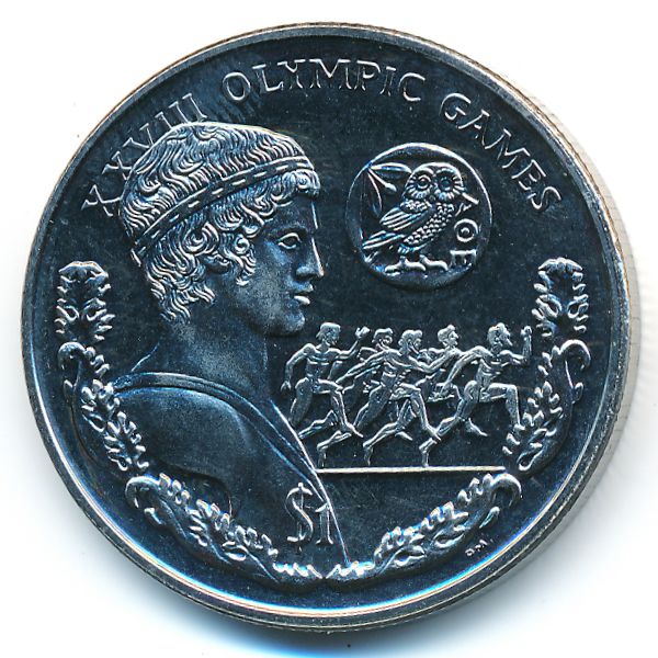 Виргинские острова, 1 доллар (2004 г.)