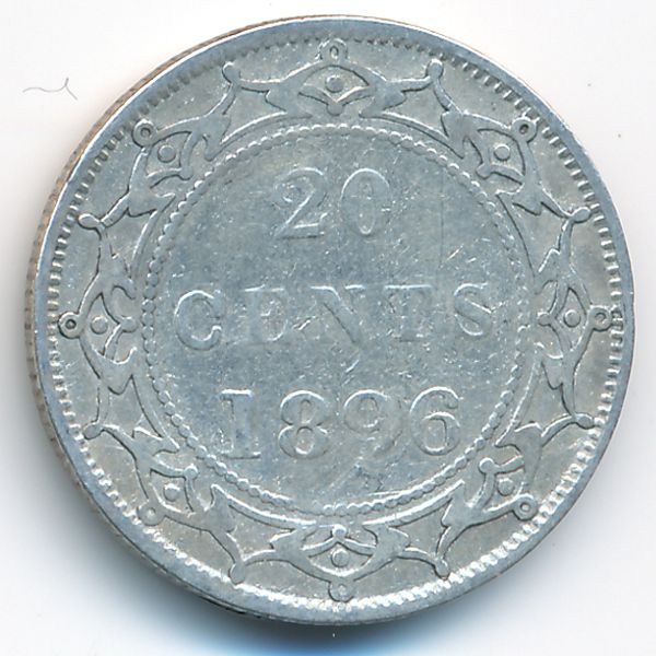 Ньюфаундленд, 20 центов (1896 г.)