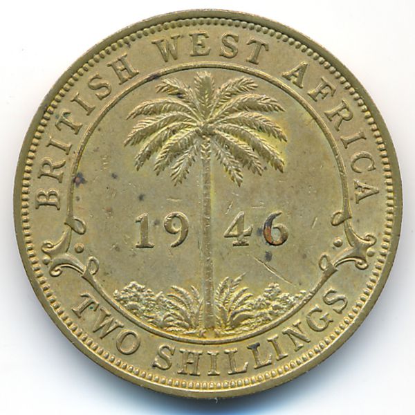 Британская Западная Африка, 2 шиллинга (1946 г.)