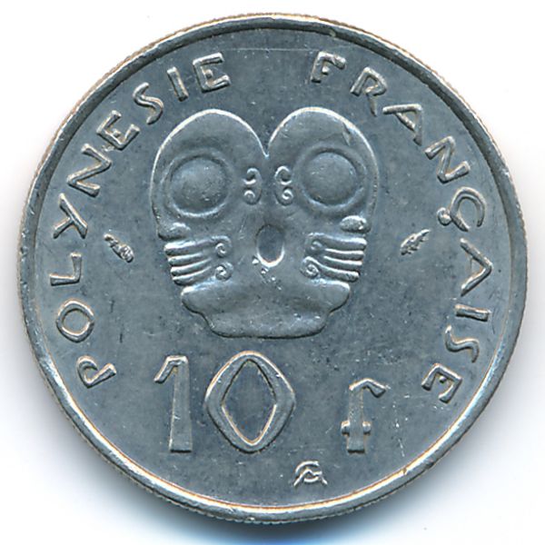 Французская Полинезия, 10 франков (1975 г.)