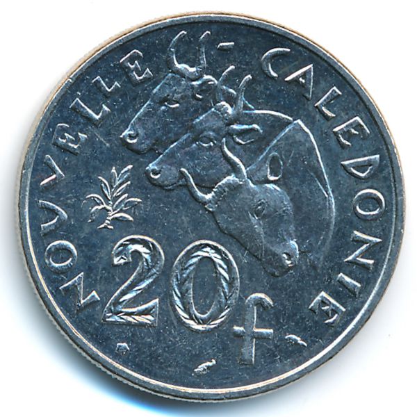 Новая Каледония, 20 франков (1990 г.)