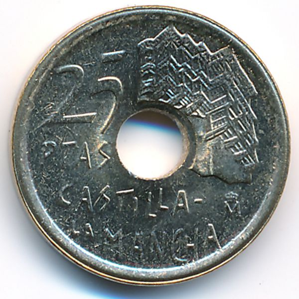 Испания, 25 песет (1996 г.)