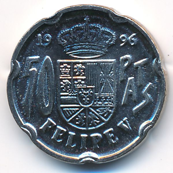 Испания, 50 песет (1996 г.)