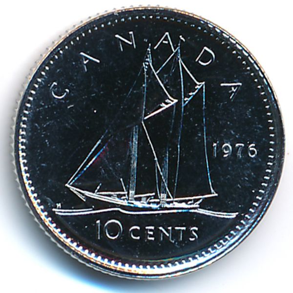 Канада, 10 центов (1976 г.)