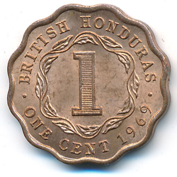 Британский Гондурас, 1 цент (1969 г.)