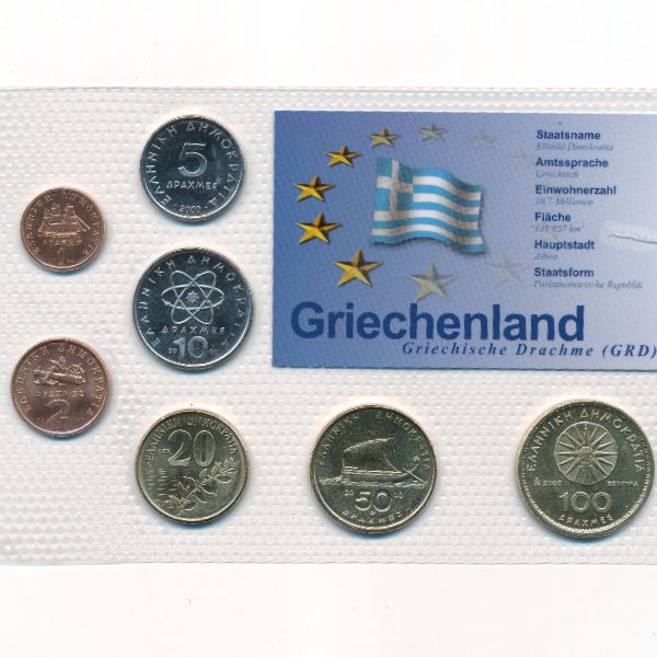 Греция, Набор монет (2000 г.)