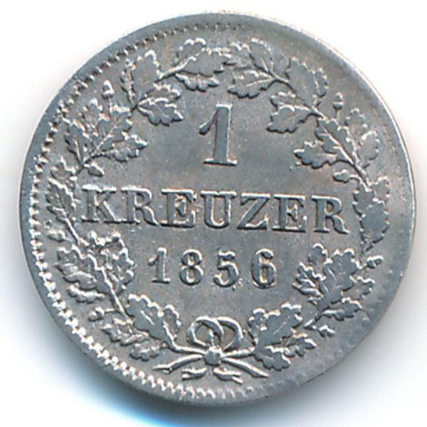 Бавария, 1 крейцер (1856 г.)