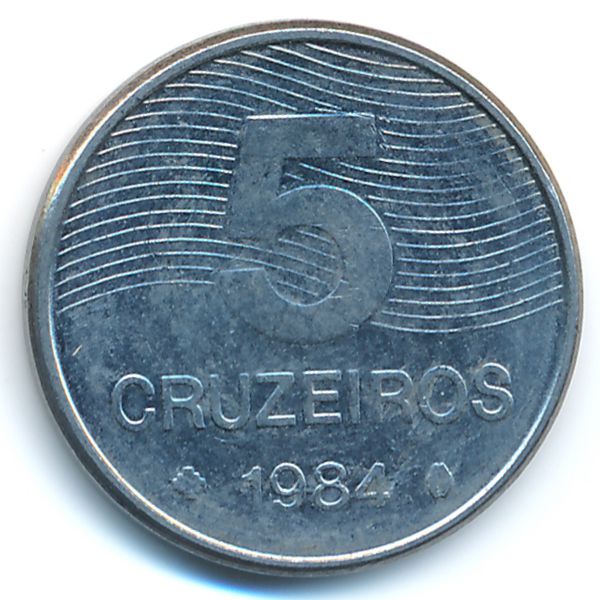 Бразилия, 5 крузейро (1984 г.)