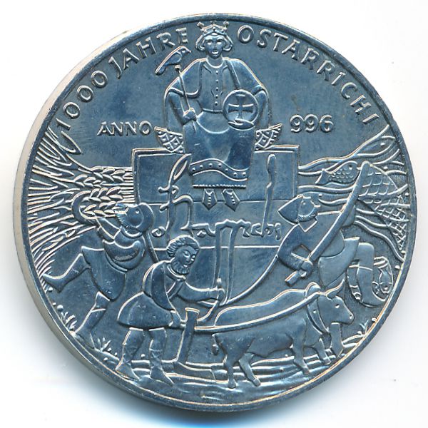Австрия., 5 евро (1996 г.)