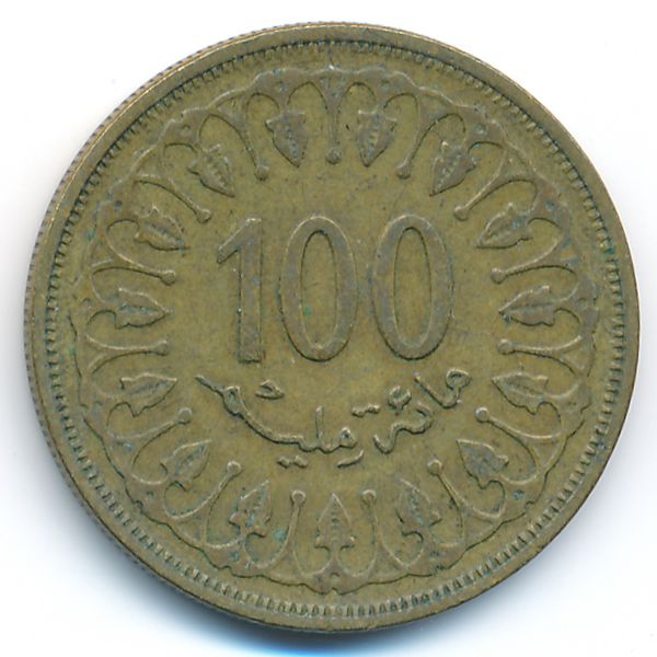 Тунис, 100 миллим (1983 г.)