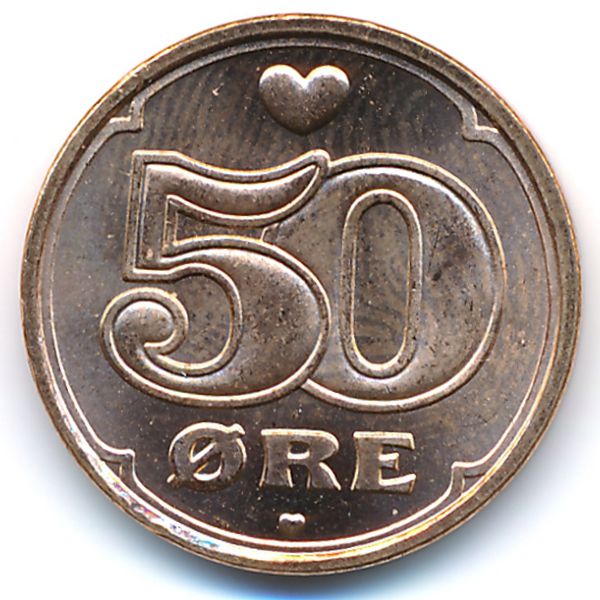 Дания, 50 эре (2008 г.)