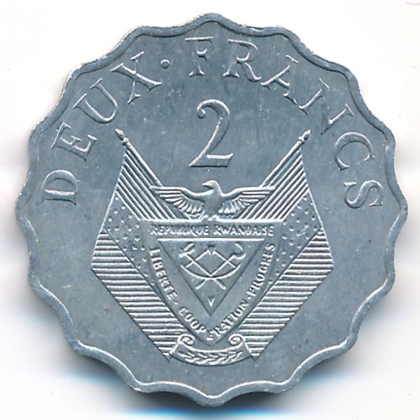 Руанда, 2 франка (1970 г.)
