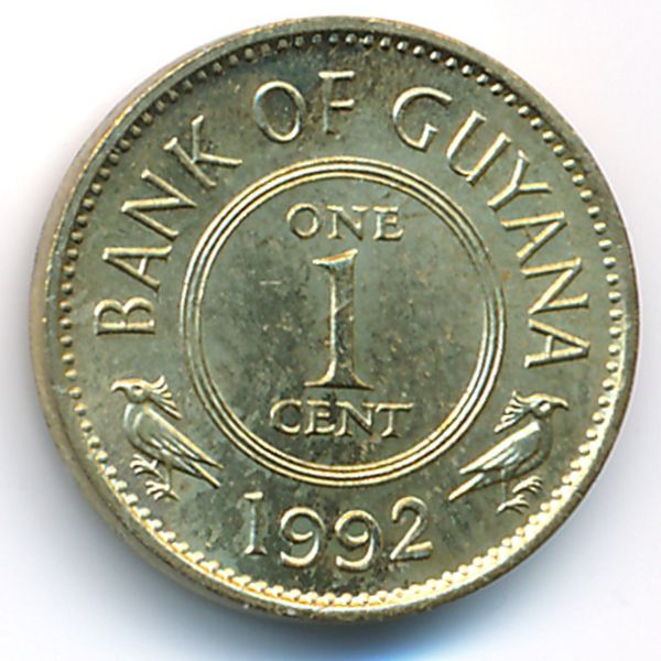 Гайана, 1 цент (1992 г.)
